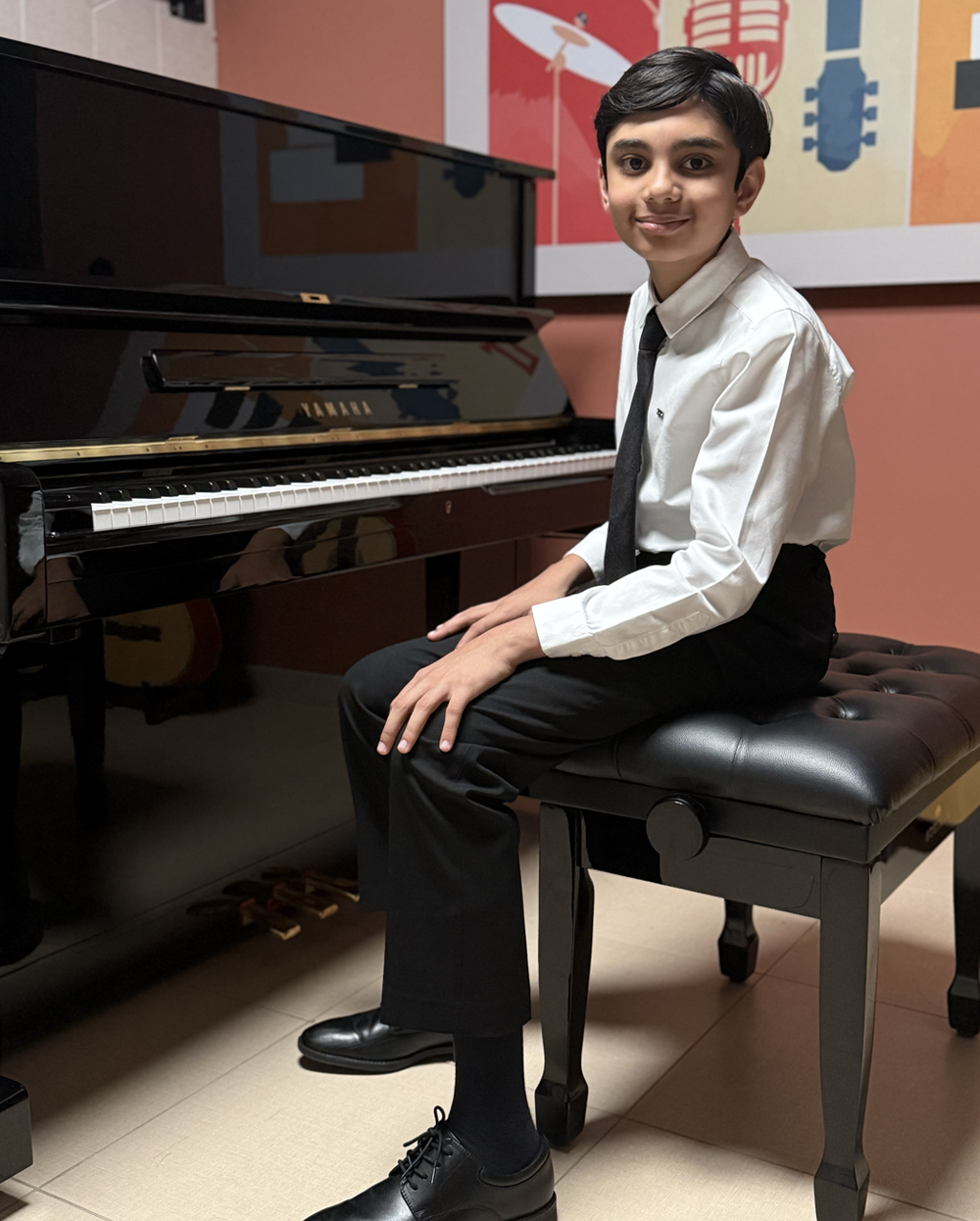 Profile photo of Viaan Ghorpade a Young Classical Pianist in Dubai who plays Western and Indian Classical Music